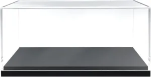 Acrylic Display Case for 1/18 Scale Model Cars, Stackable Dustproof Showcase with Base for Collectibles and Action Figures