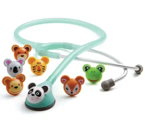 ADC Adscope Adimals 618 Pediatric Clinician Stethoscope with Tunable AFD Technology, 30 inch Length, Seafoam