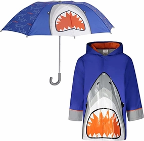 addie & tate Kids Umbrella for Girls and Boys & Rain Coats Set -Toddler Umbrellas Kids Raincoat Boys Girls Jacket