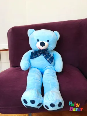Adorable Jumbo Blue Teddy Bear Plush & Cuddly Friend (3 Feet)
