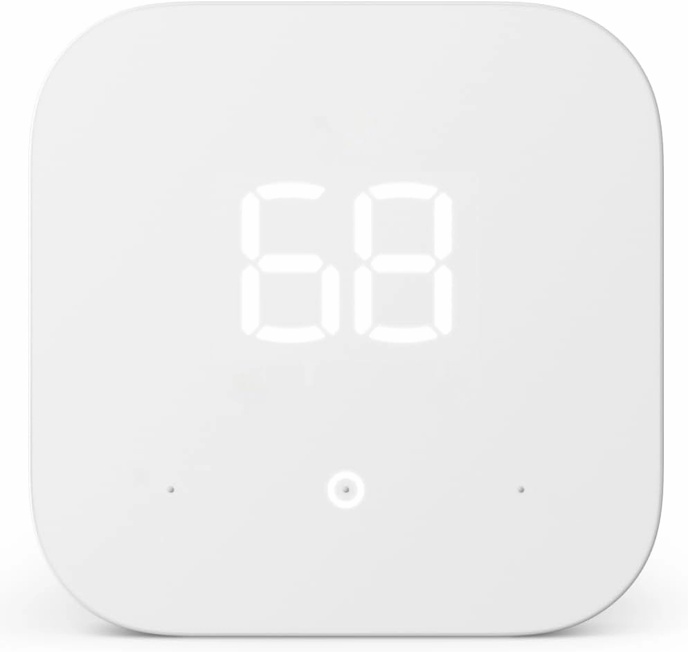 Amazon Smart Thermostat – Save money and energy - Works with Alexa and Ring - C-wire required