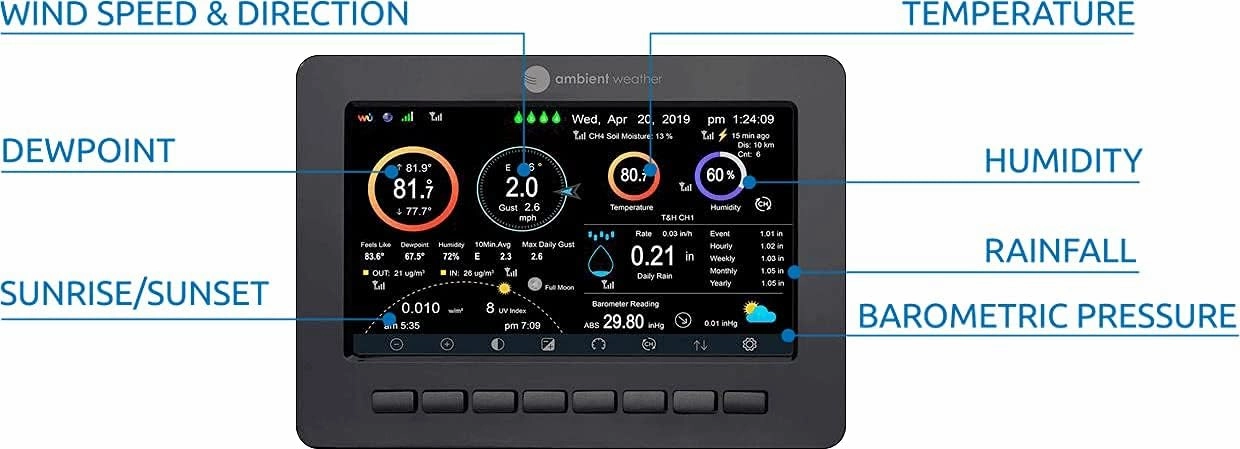 Ambient Weather WS-5050 Ultrasonic Smart Weather Station