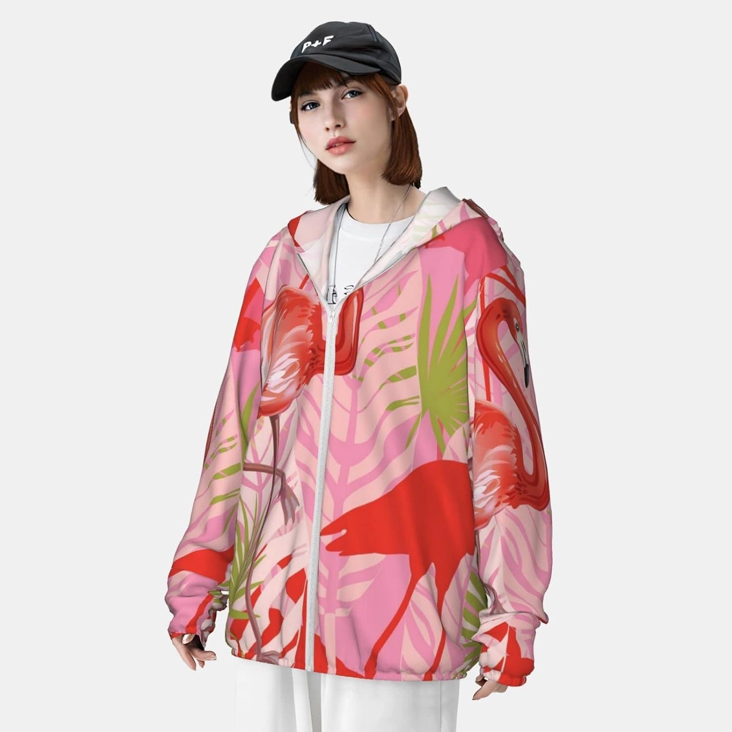 AMRANDOM Women's UPF 50  Sun Protection Hoodie Jacket Full Zip Long Sleeve Shirt with Pockets Hiking Outdoor Performance