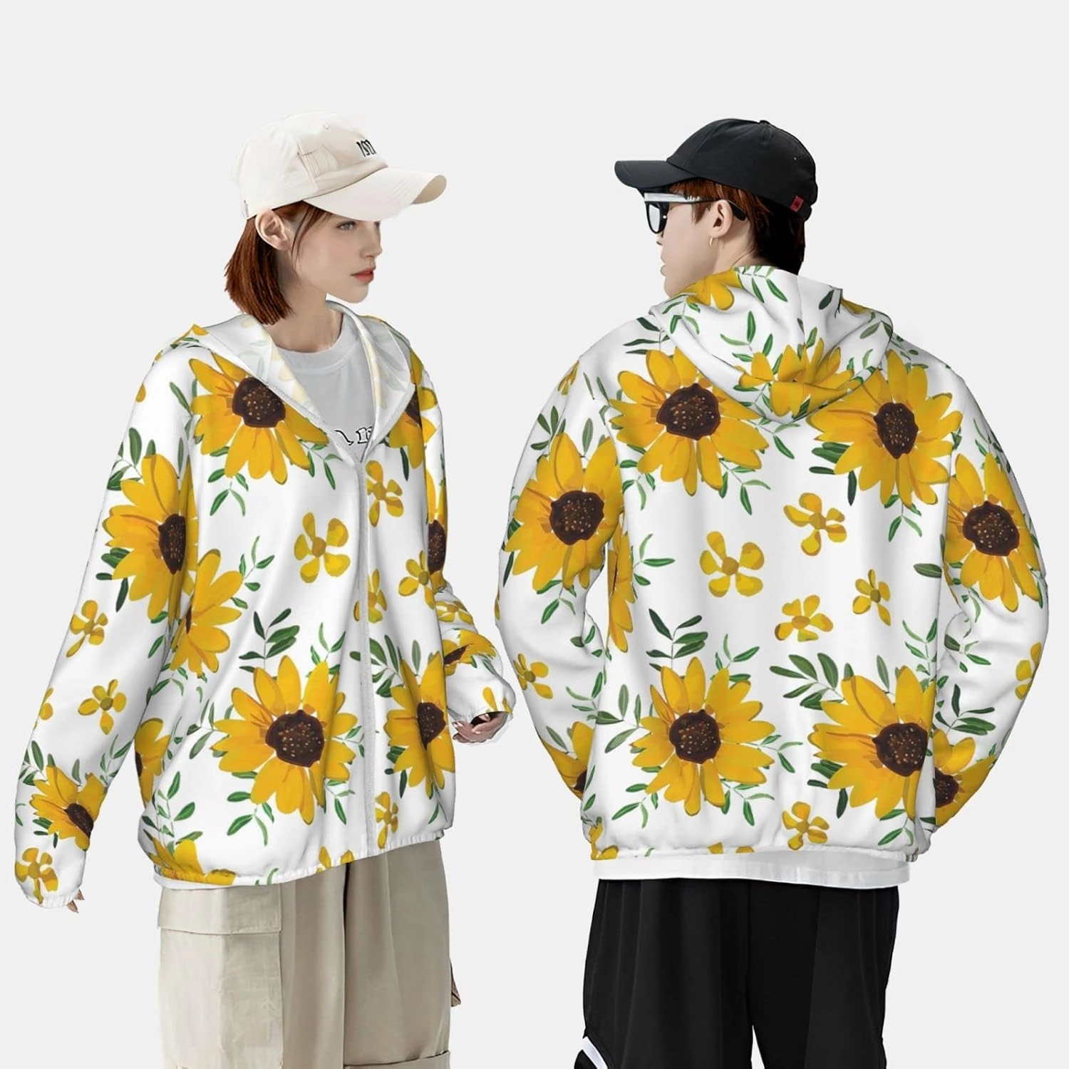 AMRANDOM Women's UPF 50  Sun Protection Hoodie Jacket Full Zip Long Sleeve Shirt with Pockets Hiking Outdoor Performance