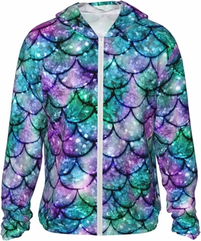 AMRANDOM Women's UPF 50  Sun Protection Hoodie Jacket Full Zip Long Sleeve Shirt with Pockets Hiking Outdoor Performance