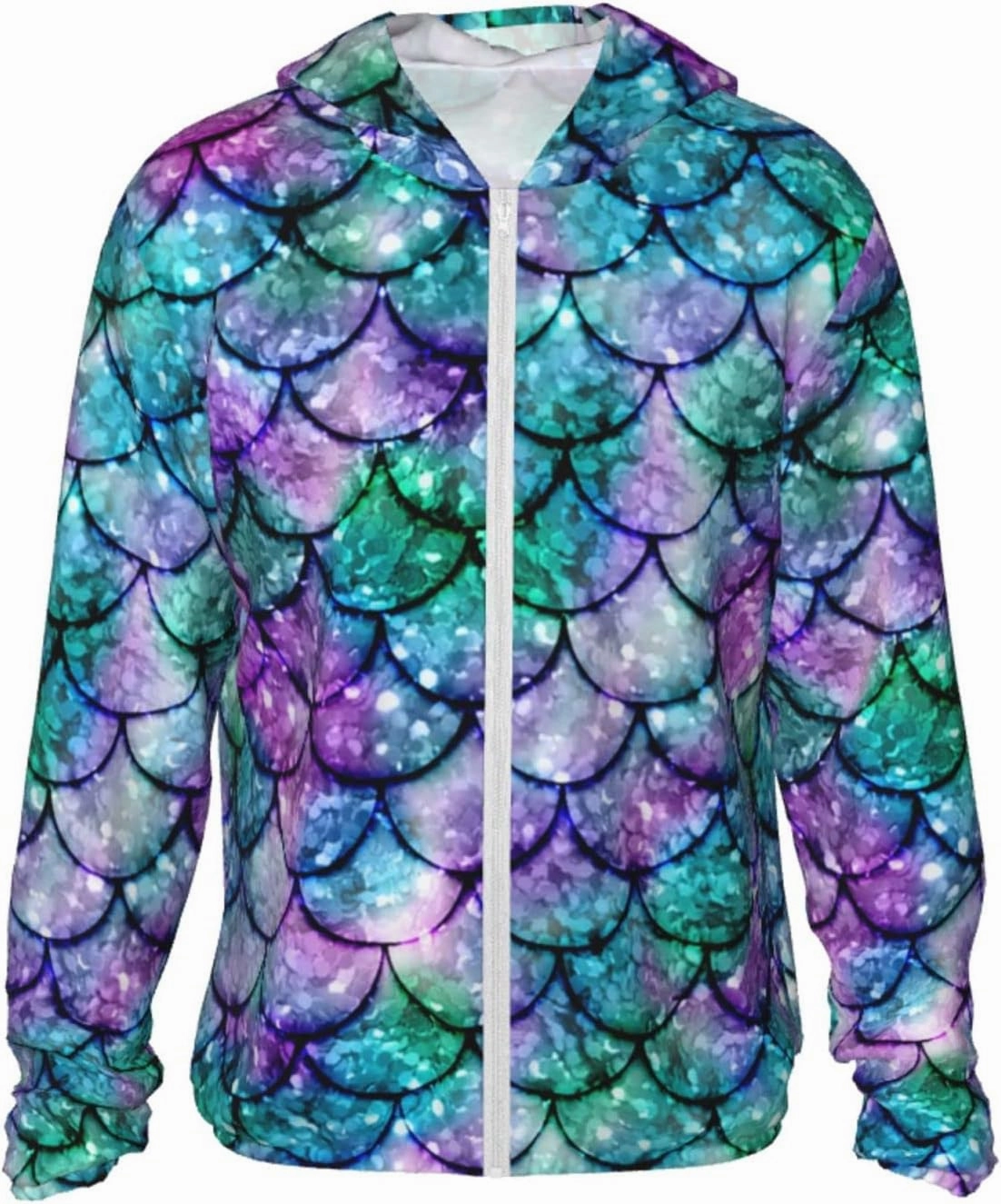 AMRANDOM Women's UPF 50  Sun Protection Hoodie Jacket Full Zip Long Sleeve Shirt with Pockets Hiking Outdoor Performance