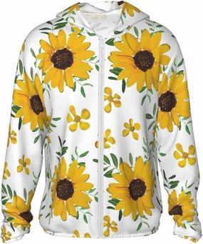 AMRANDOM Women's UPF 50  Sun Protection Hoodie Jacket Full Zip Long Sleeve Shirt with Pockets Hiking Outdoor Performance