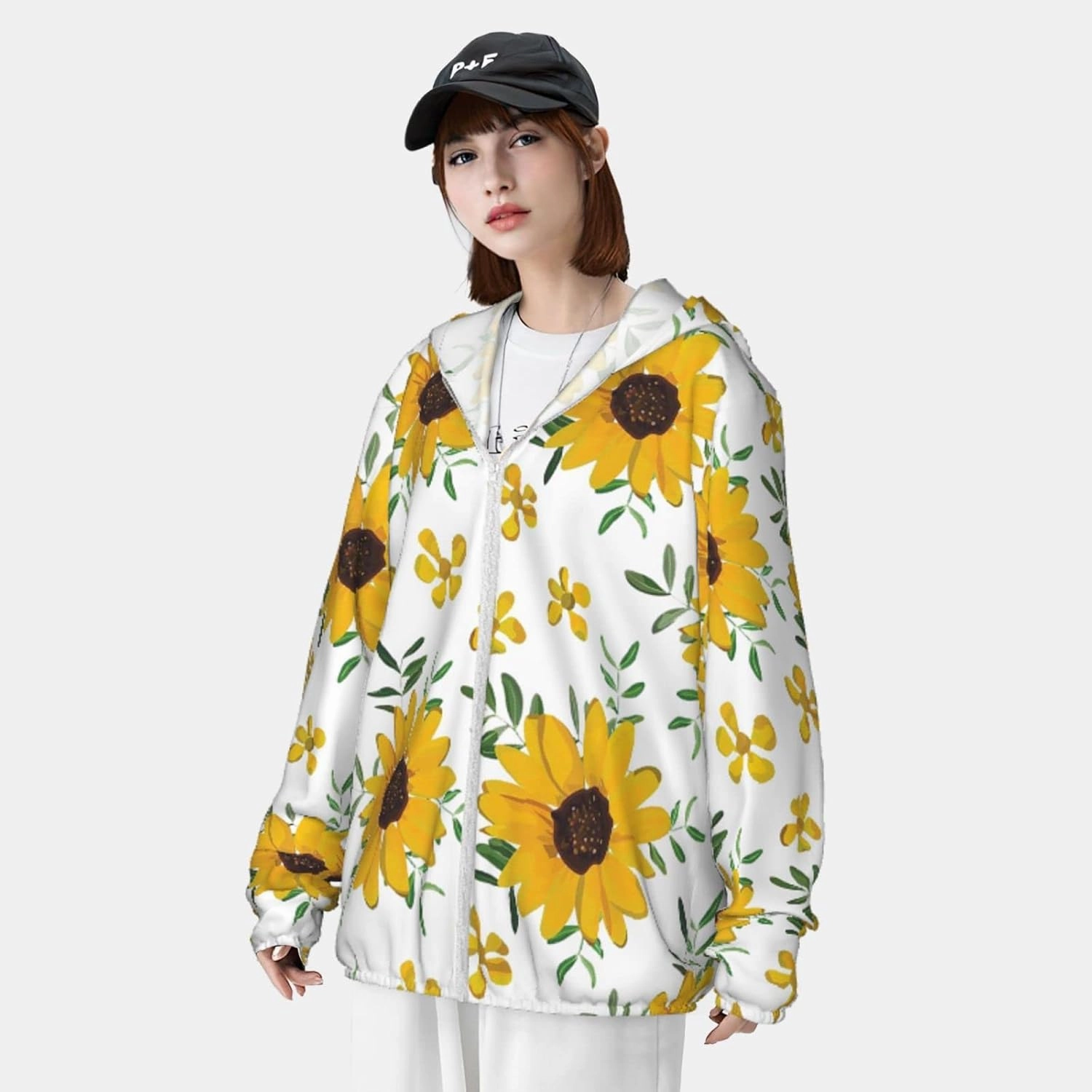 AMRANDOM Women's UPF 50  Sun Protection Hoodie Jacket Full Zip Long Sleeve Shirt with Pockets Hiking Outdoor Performance