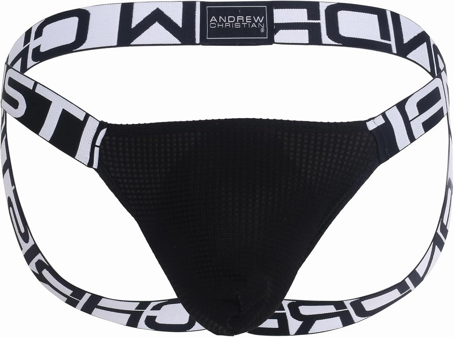 Andrew Christian Ultra Soft Jock w/ALMOST NAKED Black