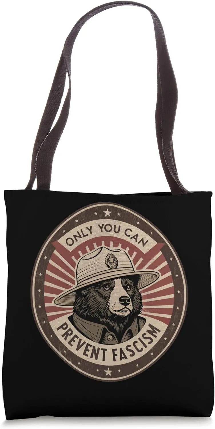 Anti Trump - Only You Can Prevent Facism - Defend Democracy Tote Bag