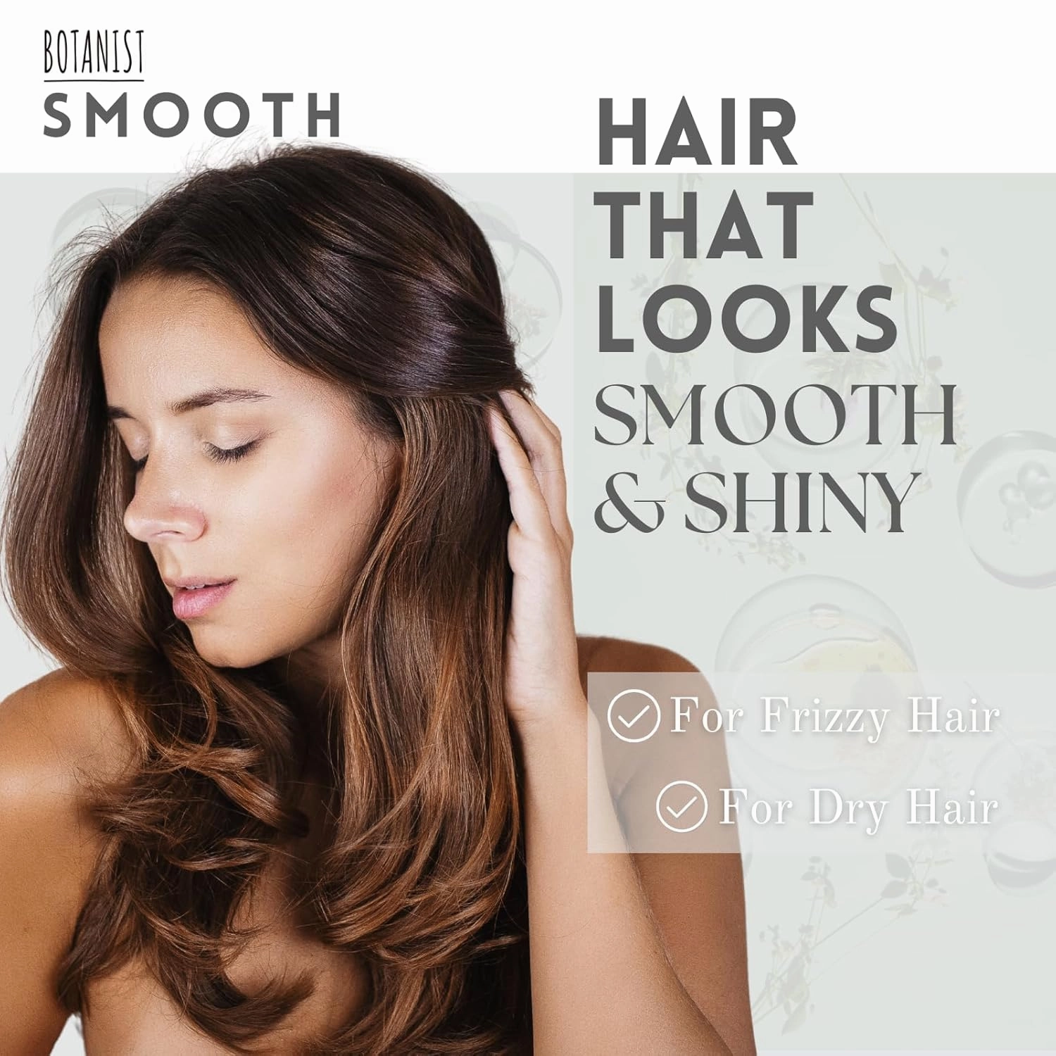 Anti Frizz Shampoo and Conditioner for Women & Men; Natural Shampoo & Conditioner Set for Dry, Frizzy Hair with Keratin, Collagen& Protein from Japan, Silicone& Sulfate Free 31.7 Fl Oz SMOOTH