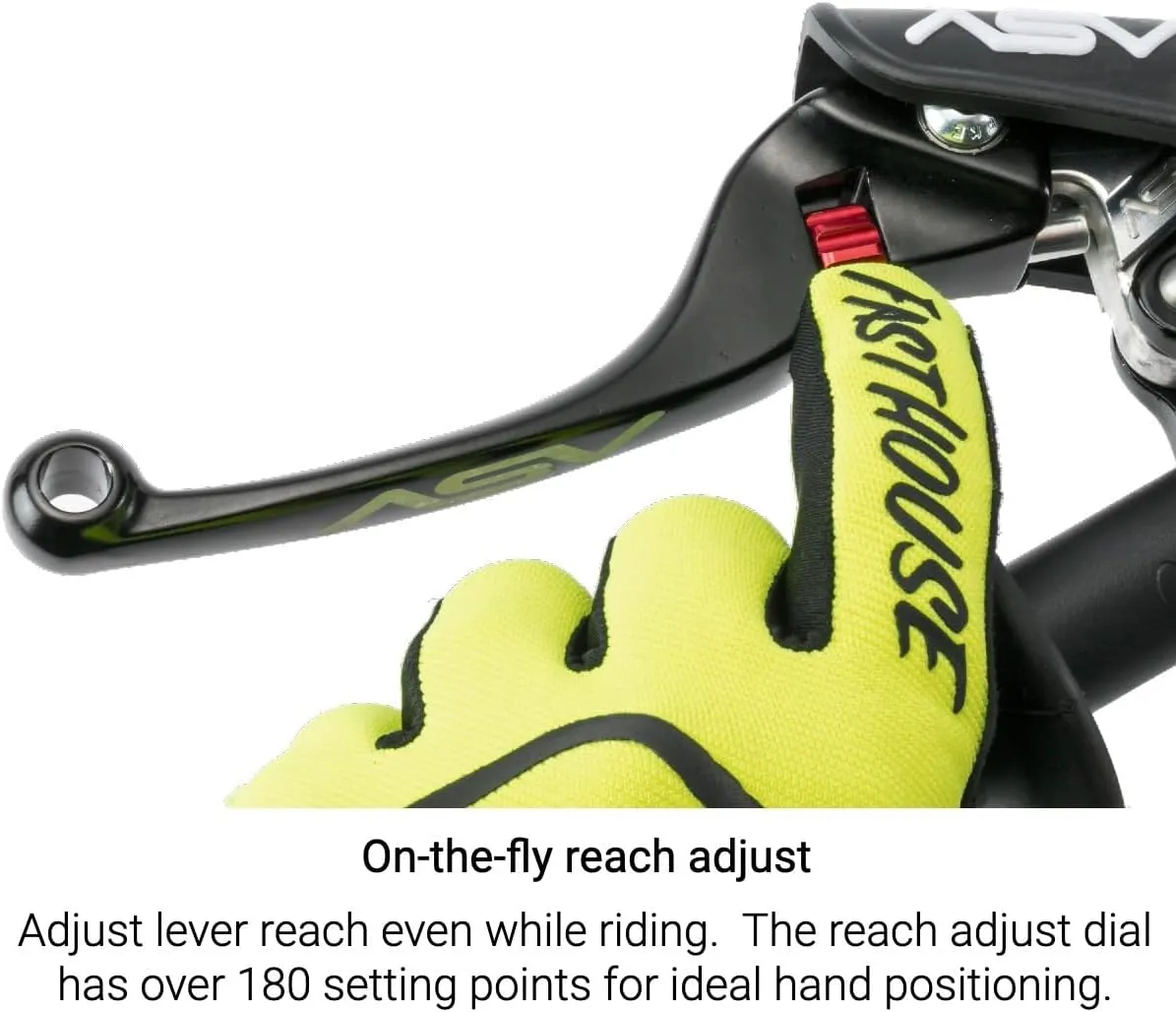 ASV Unbreakable F4 Off-Road Dirt Brake Lever # BDF405SX - Black