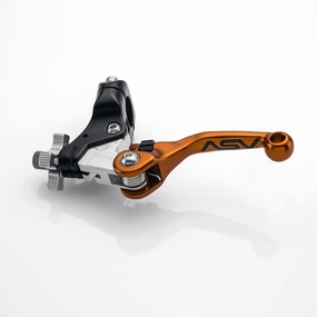 ASV Unbreakable F4 Quad ATV Clutch Lever w/Perch # CD F406SX - Shorty Orange