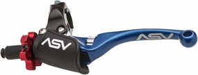 ASV Unbreakable F4 Quad ATV Clutch Lever w/PRO Perch # CD F406PX - Shorty Blue
