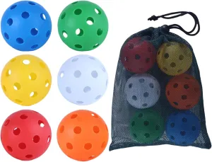 Backyard Golf Games Ball Baseball Training Ball Golf Bucket Game Toy Practice Game Replacement Balls for Indoor Outdoor Backyard Lawn