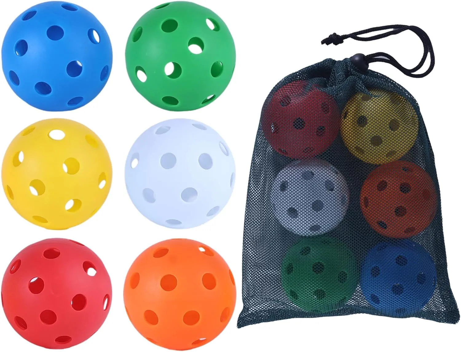 Backyard Golf Games Ball Baseball Training Ball Golf Bucket Game Toy Practice Game Replacement Balls for Indoor Outdoor Backyard Lawn