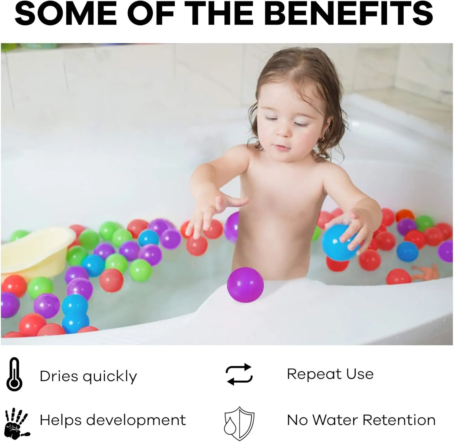 Ball Pit Balls - Phthalate and BPA Free - Crush Resistant Plastic Pit Balls - Kiddy Trampoline Balls for Ball Pit and Bounce House Ball
