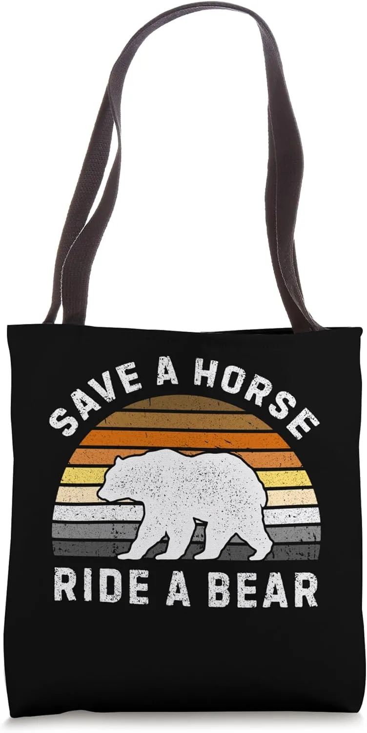 Bear Community, Bear Flag, Funny Gay Bear Pride Tote Bag