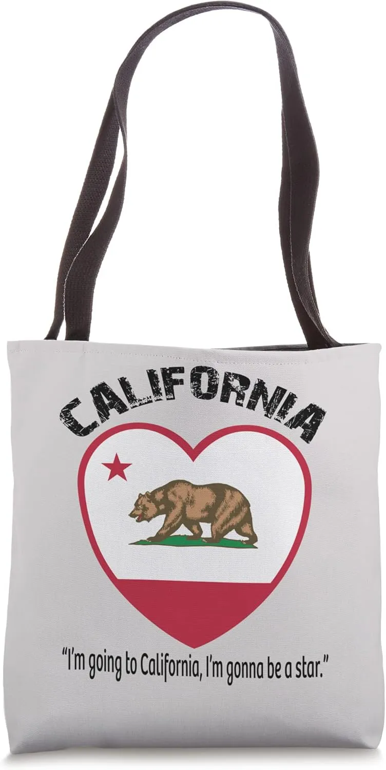 Bear Flag of California, Grizzly bear, California republic Tote Bag