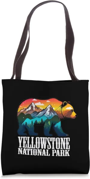 Bear Yellowstone National Park Montana Wyoming wildlife trip Tote Bag