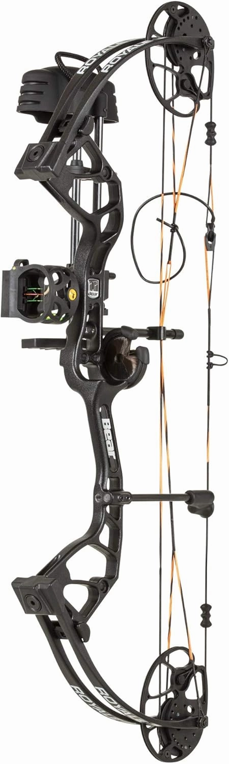 Bear Archery Royale Ready to Hunt Compound Bow Package for Adults and Youth, 12”- 27” Draw Length, 5-50 Lbs Draw Weight, Up to 290 FPS, Limbs Made in USA, Limited Life-Time Warranty