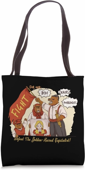 Bear Resists Defeat the Golden Haired Capitalist Tote Bag