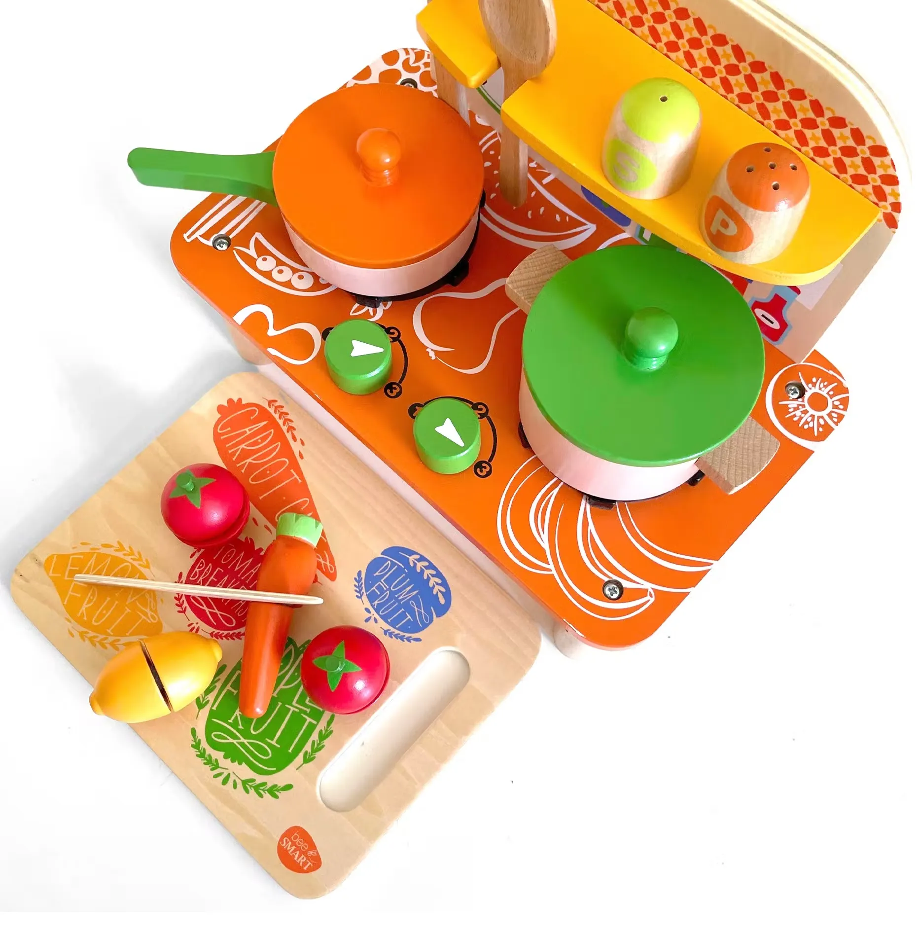 Bee Smart Toys Wooden Kitchen Playset
