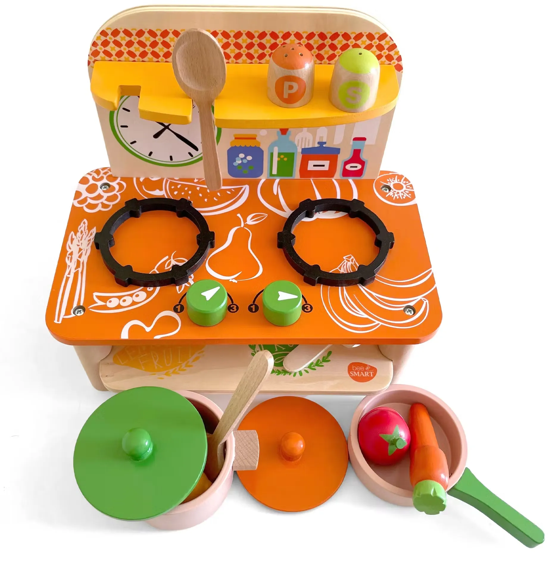 Bee Smart Toys Wooden Kitchen Playset