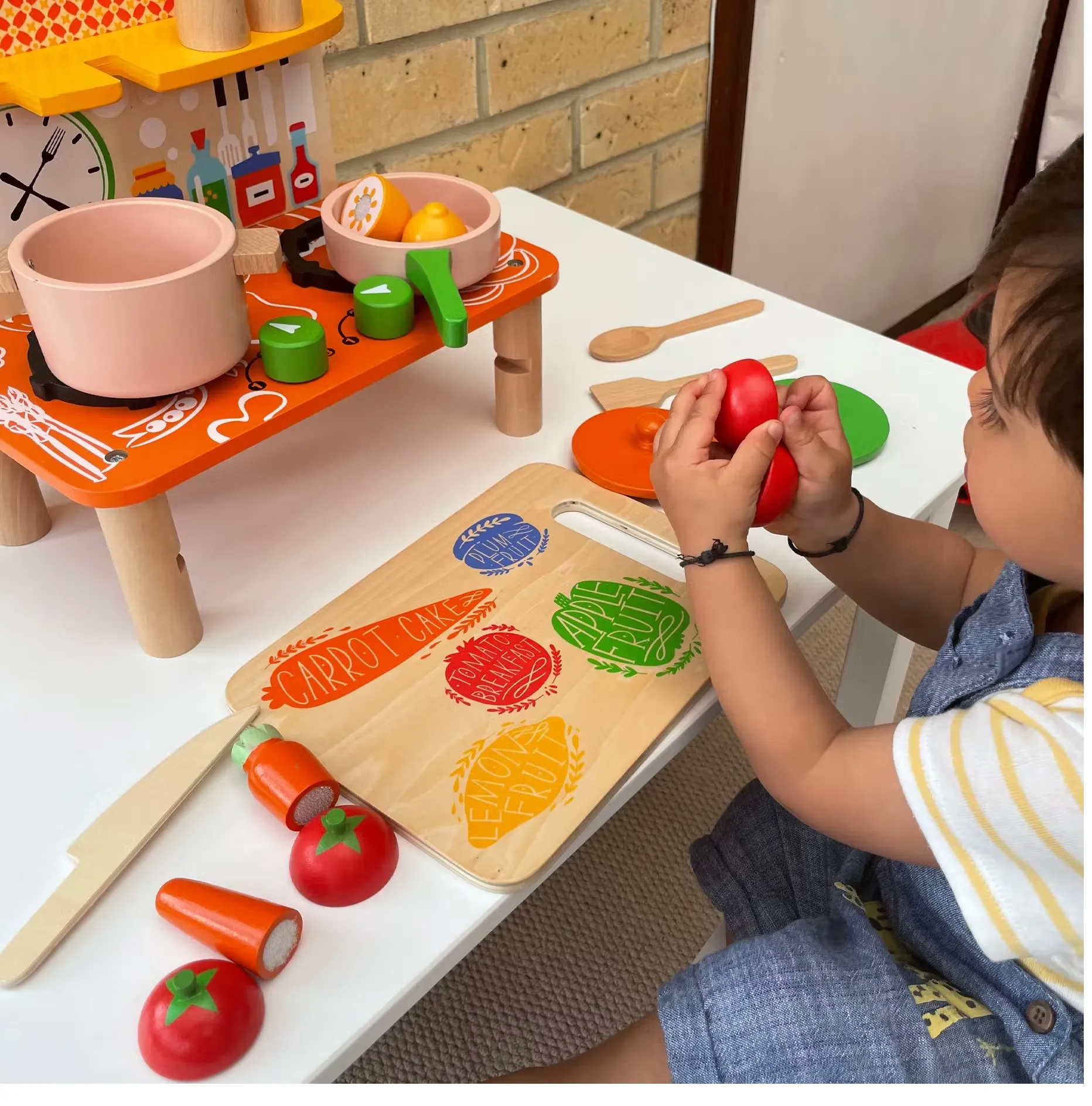 Bee Smart Toys Wooden Kitchen Playset