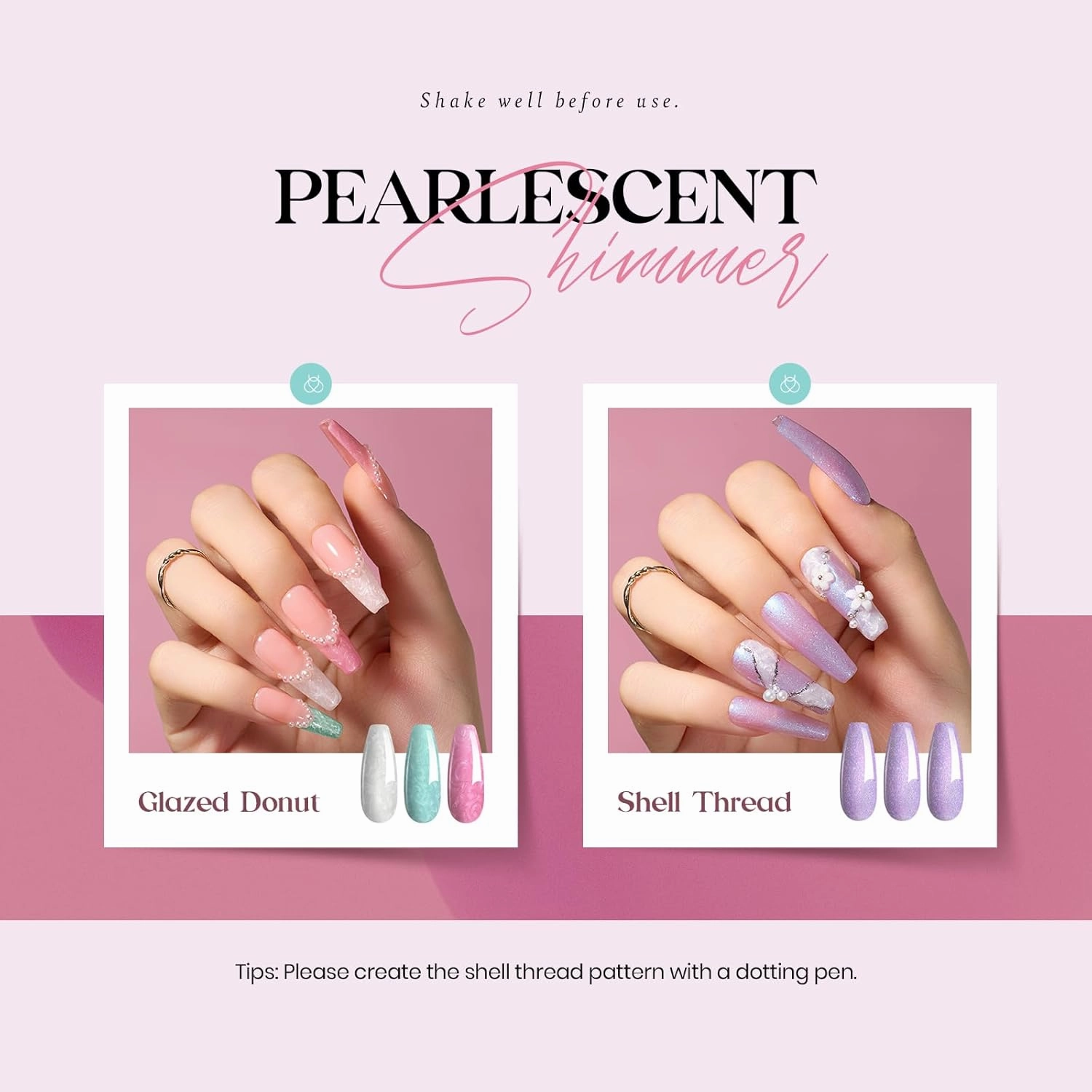 Beetles Pastel Gel Nail Polish Set, Summer 20 Colors Gel Nail Polish Kit Neutral Pink Blue White Green Pearl Gel with Base Coat Matte Glossy Top Coat Gel Soak off Uv Gift for Women