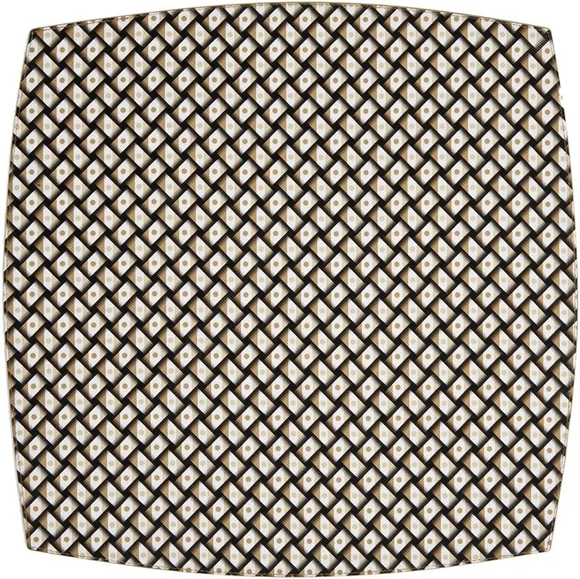 Benson Mills Basketweave Harbacked Mat, Set of 4, Tan