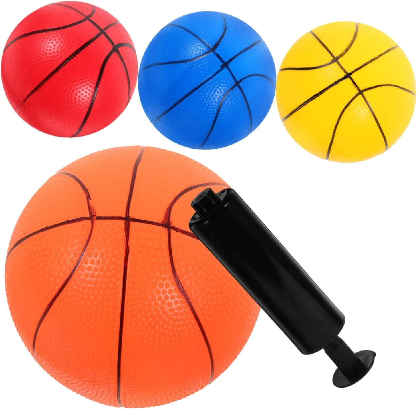 BESPORTBLE 1 Set Basketball Bouncy Balls with Inflator for Indoor and for