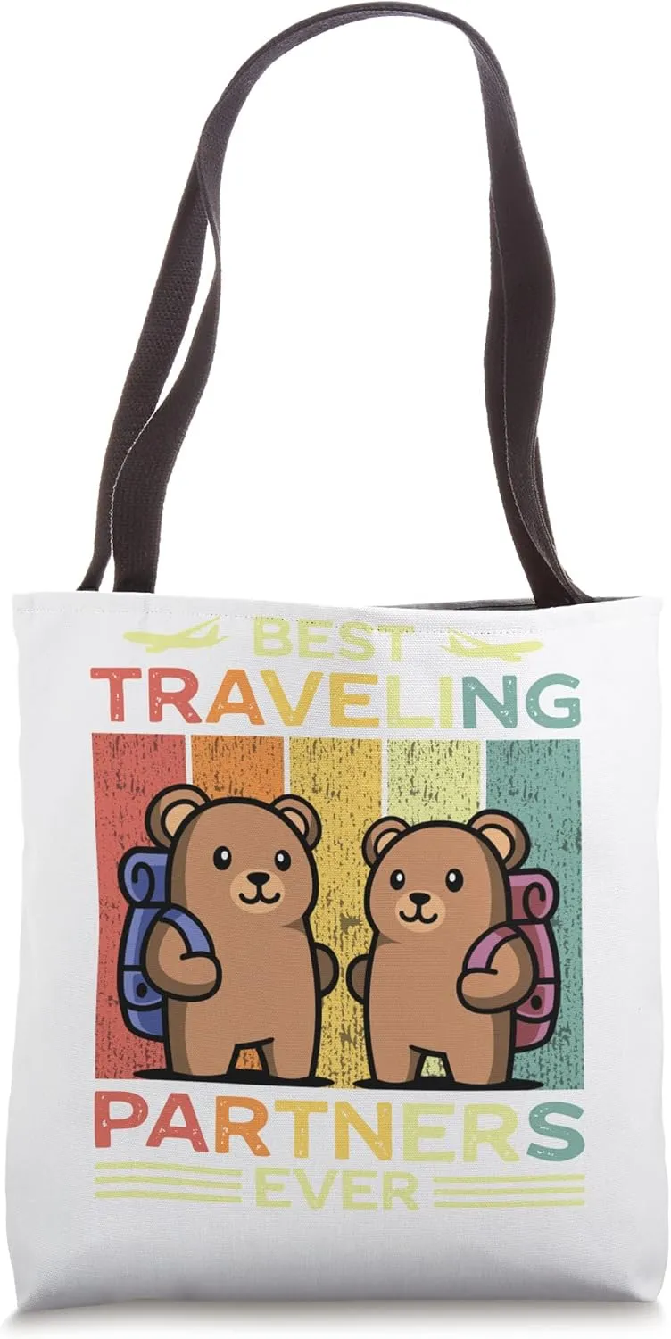 Best Traveling partners Ever Travel Bear traveling couples Tote Bag