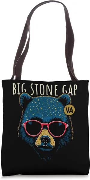 Big Stone Gap Virginia Cool Bear Wearing Sunglasses Design Tote Bag