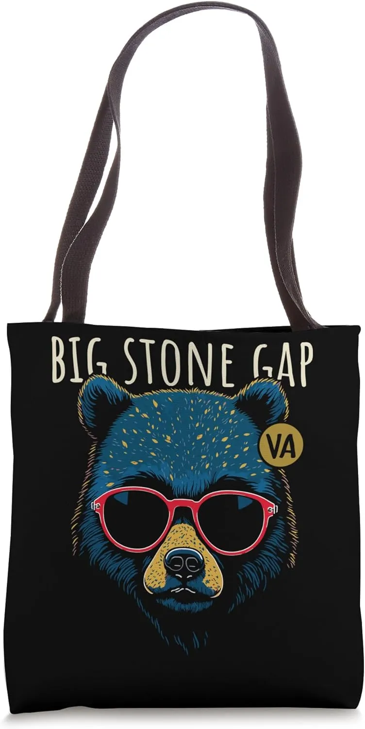 Big Stone Gap Virginia Cool Bear Wearing Sunglasses Design Tote Bag