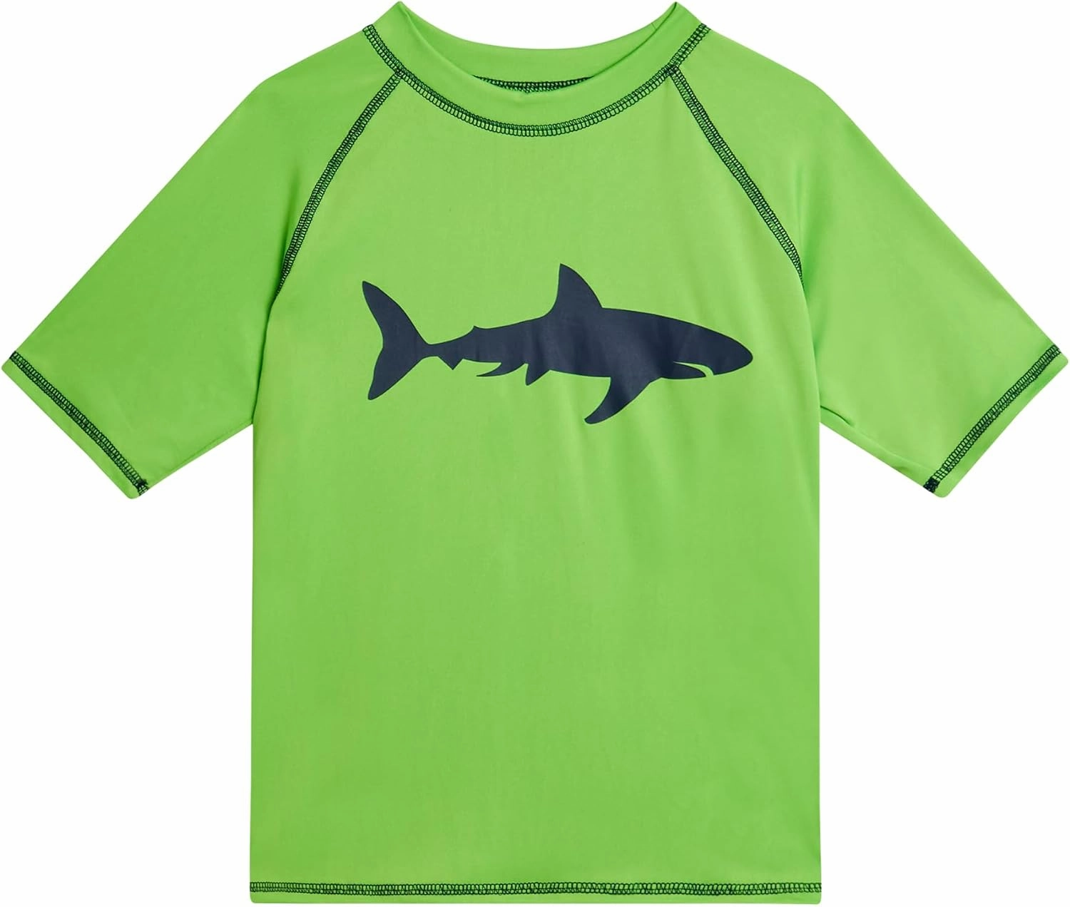 Big Chill Boys Rash Guard Set - 2 Piece UPF 50  Quick Dry Short Sleeve Swim Shirt and Swim Trunks for Boys (Sizes: 4-14)