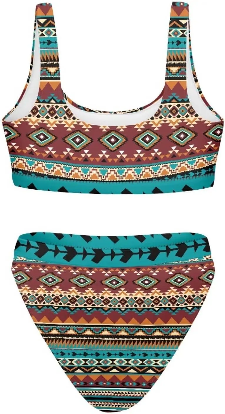 Bikini Sets for Women,High Waisted 2 Piece Swimsuit,Without Bra Pads XS-5xl