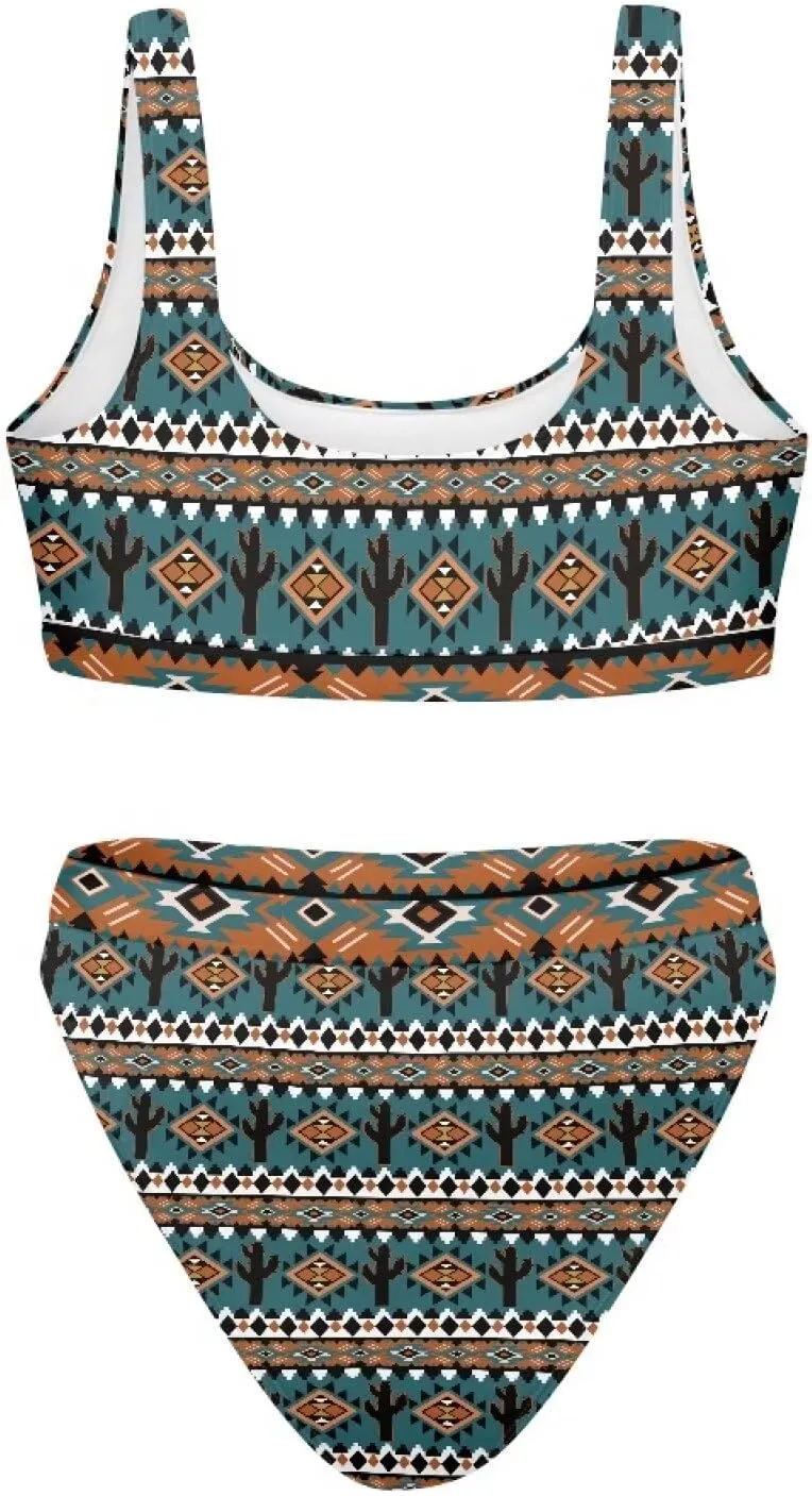 Bikini Sets for Women,High Waisted 2 Piece Swimsuit,Without Bra Pads XS-5xl