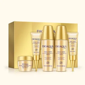 BIOAQUA Snail Mucus Skin Moisturizing Eye Toner Essence BB Cream 5pcs Set Gift Box