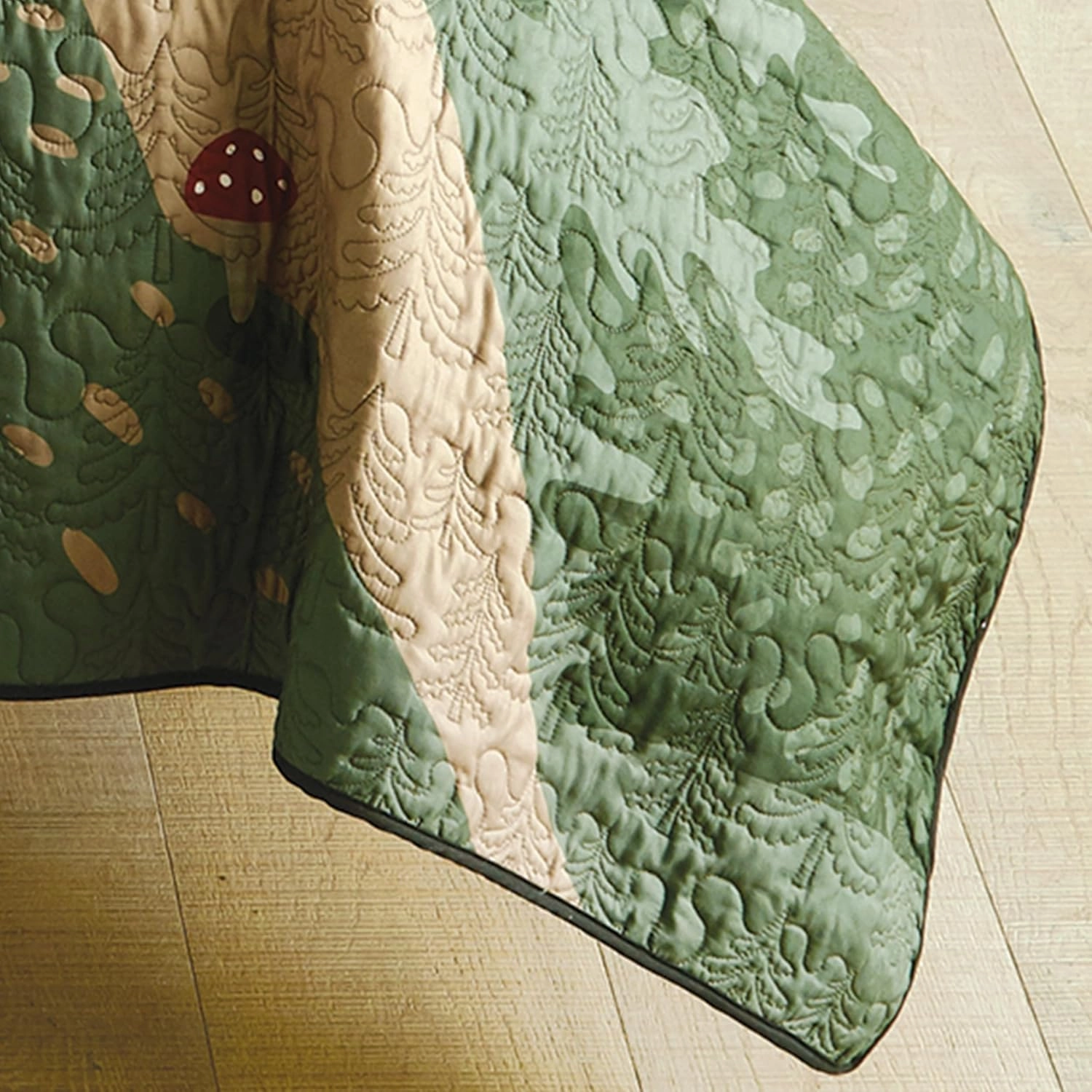 Black Forest Décor Wilderness Retreat Quilt Bed Set - Queen, Forest Cabin Bear Quilt Bedding - 90" x 90"