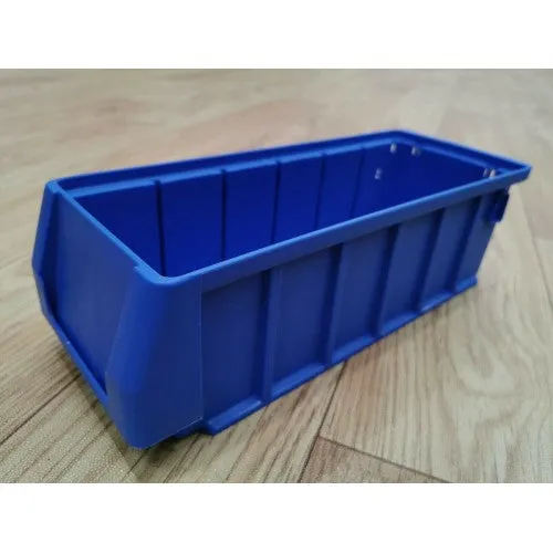 BLUE PLASTIC STACKABLE SPACE SAVING STORAGE BIN PK4109