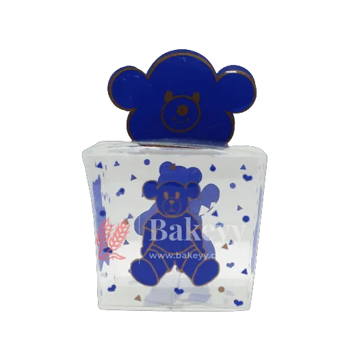Blue Teddy Bear Celebration Gift Boxes | PVC Chocolate Box | Gift Box | Goodie Box | Mita - 340A01 | Pack of 10