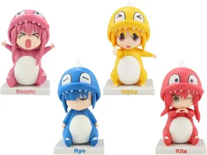 Bocchi The Rock Figure 4 Set Anime Monster Costume Mini Q Version Action Figurine Creative Gift Toy Ornaments Exquisite 4 Inch