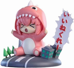 Bocchi The Rock Gotou Hitori Figure Anime Monster Costume Mini Q Version Action Figurine Creative Gift Toy Ornaments Exquisite 4 Inch (Pink)
