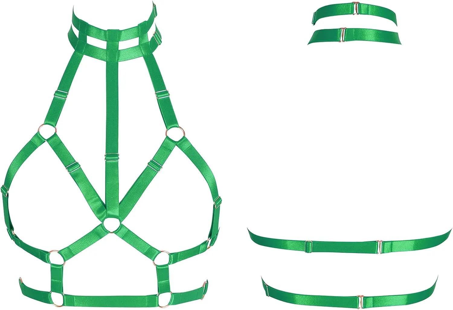 Body Harness for Women Bra Lingerie cage Punk Plus Size Chest Strap Belts Halloween Festival Rave Photography Dance