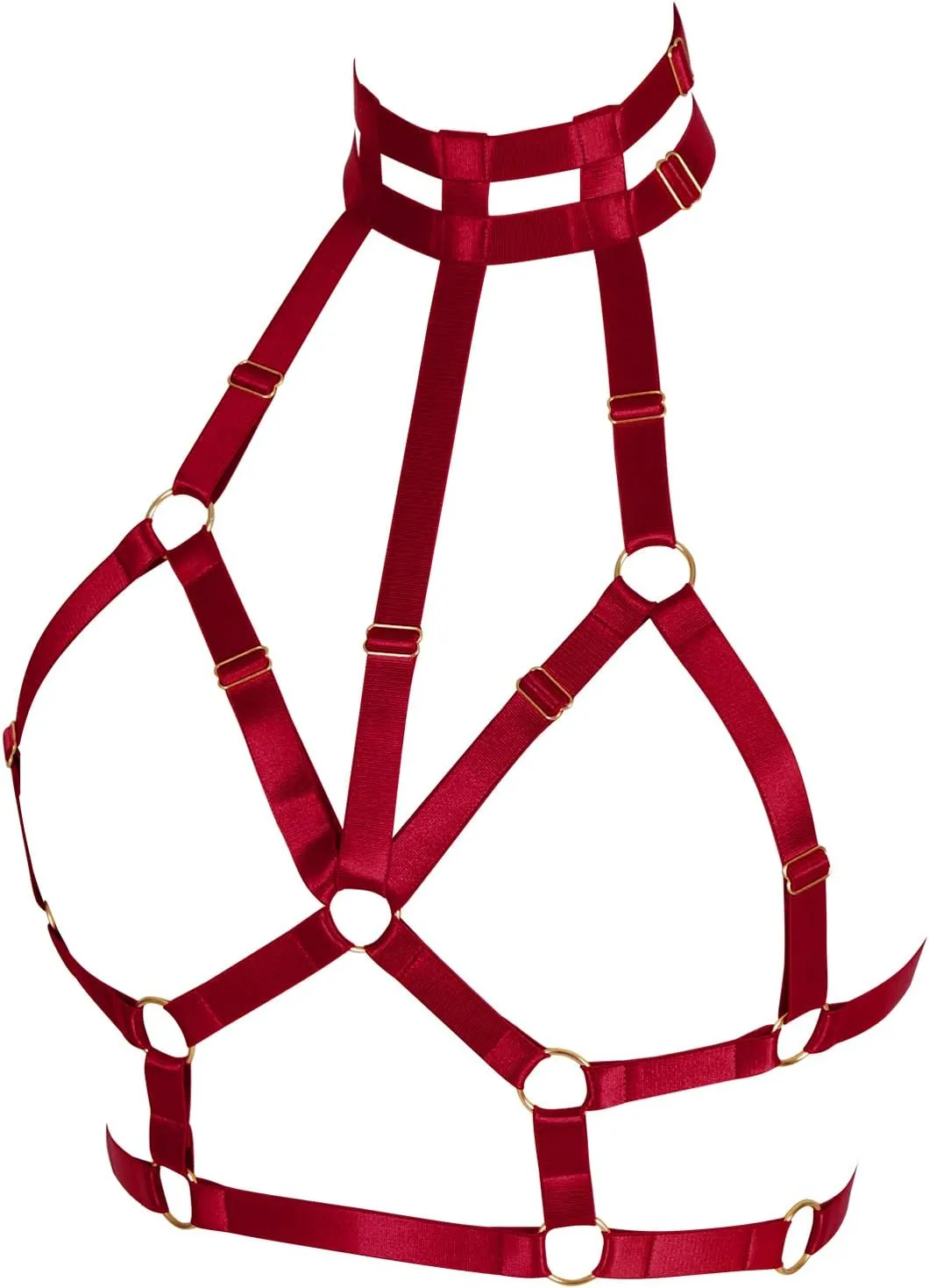 Body Harness for Women Bra Lingerie cage Punk Plus Size Chest Strap Belts Halloween Festival Rave Photography Dance