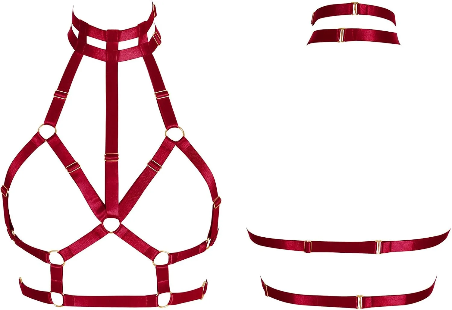 Body Harness for Women Bra Lingerie cage Punk Plus Size Chest Strap Belts Halloween Festival Rave Photography Dance