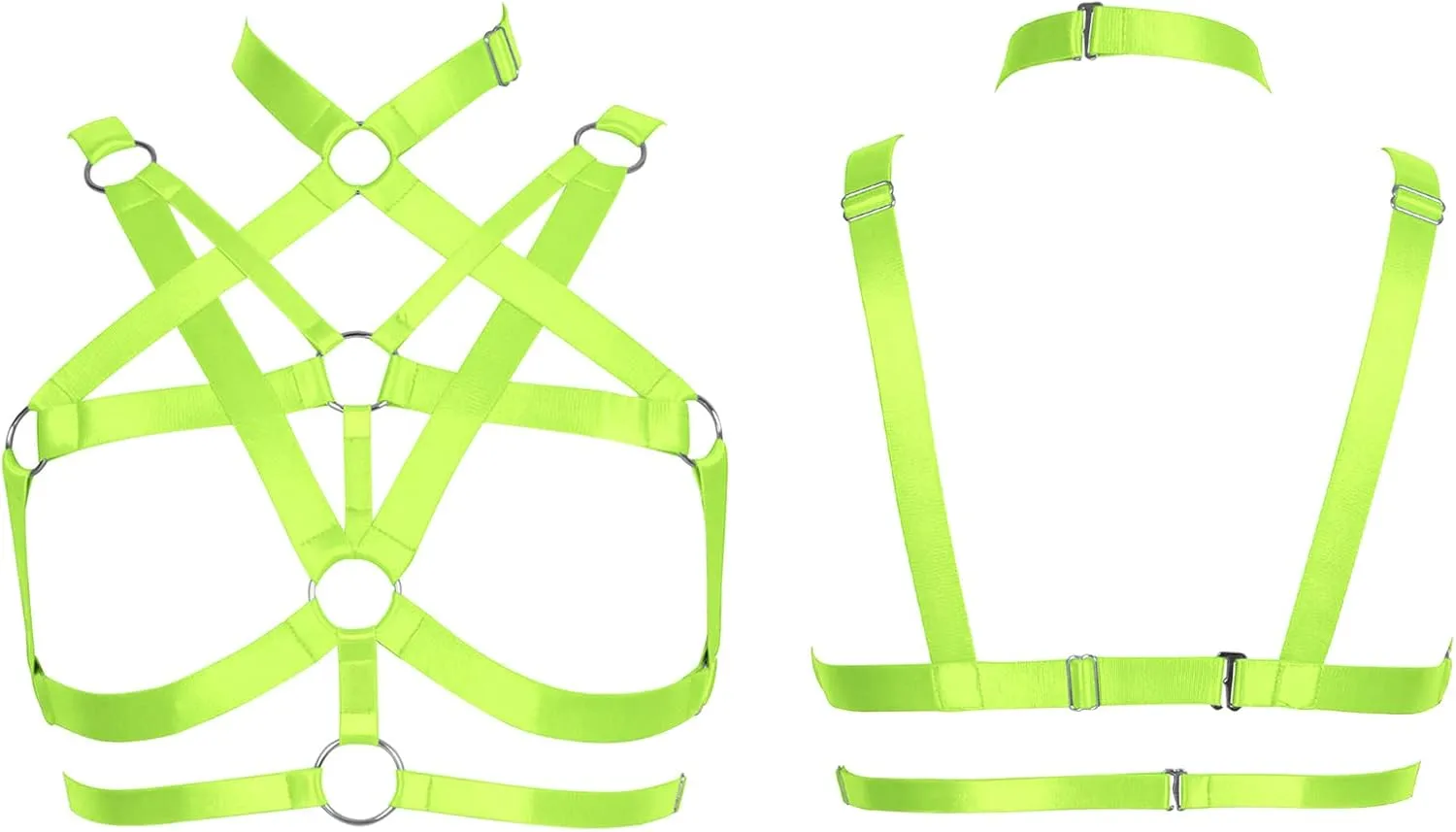 Body Harness for Women Bra Lingerie cage Top Punk Plus Size Chest Strap Belts Halloween Festival Rave Photography Dance