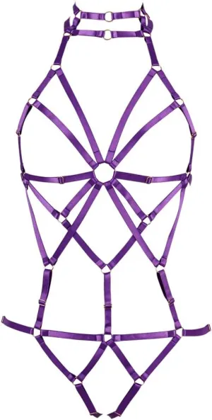 Body Harness Full for Women Garter Belts Set Strappy Elastic Adjust Size Punk Gothic Halloween