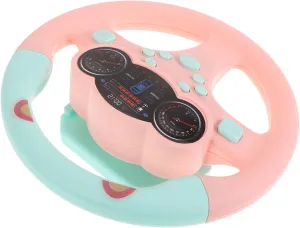 Boys and Girls Car Toy Simulated Driving Wheel for 2-3 Years Old Boys Girls Activity Toy Suede